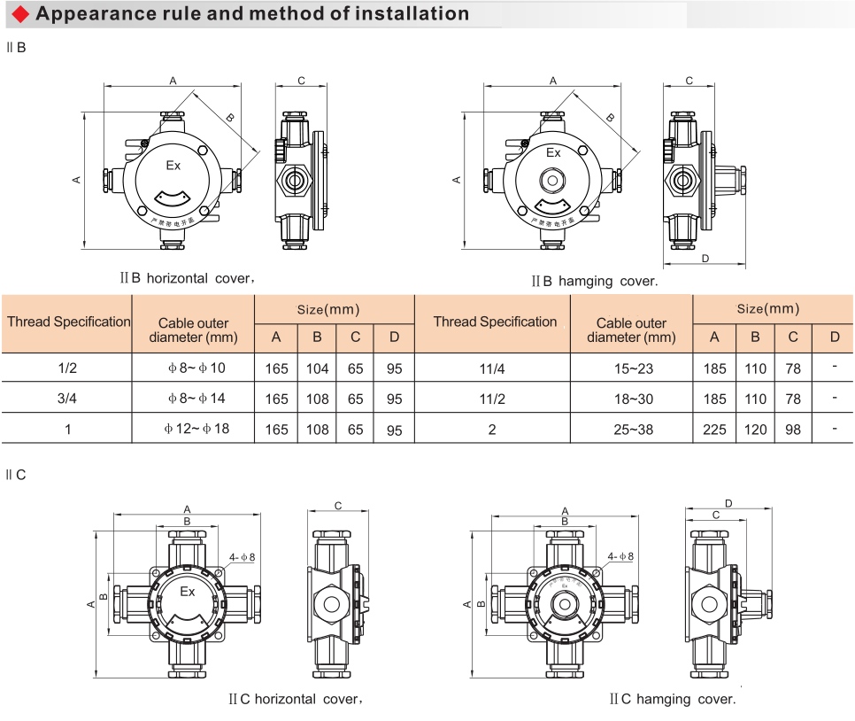 AH Explosion Proof Junction Box