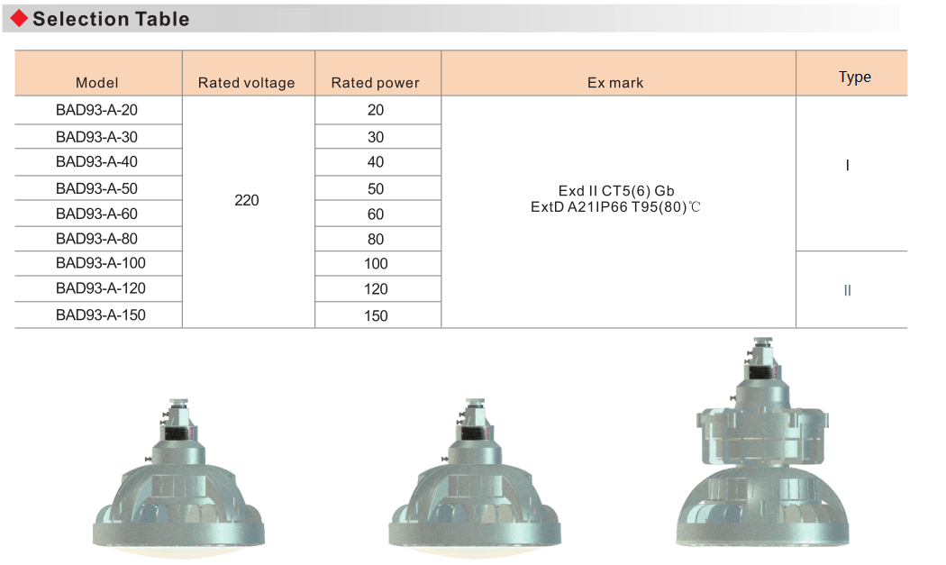 BAD93 Explosion Proof Energy-Efficient