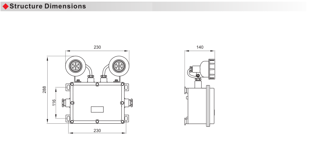 BAJ52 Explosion Proof Emergency Light