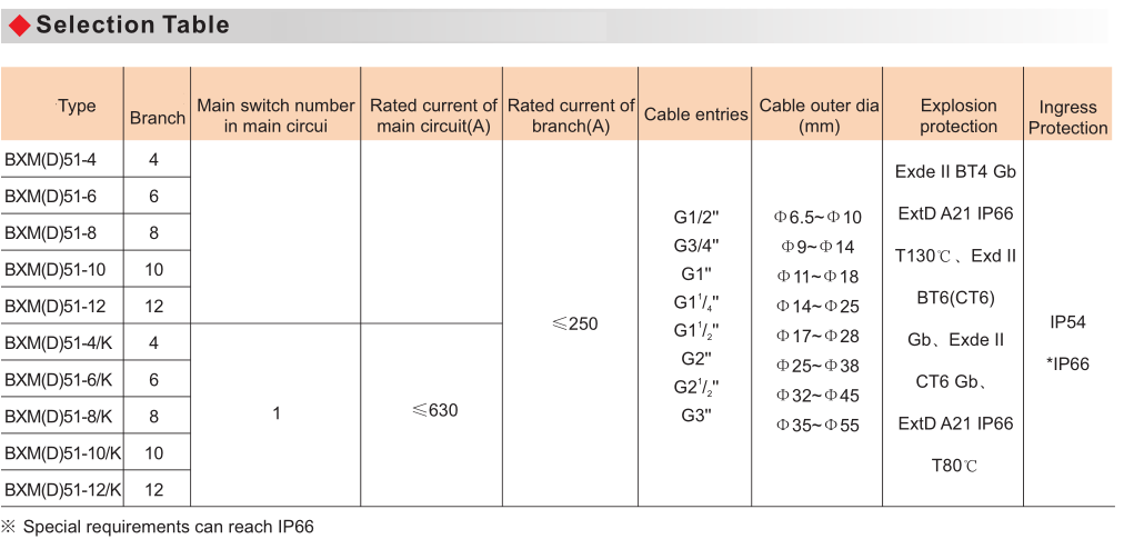 BXM(D)51 Explosion Proof Illumination(Power) Distribution Box