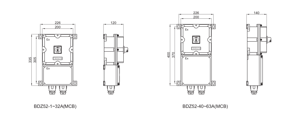 BDZ52 Explosion Proof Circuit Breaker