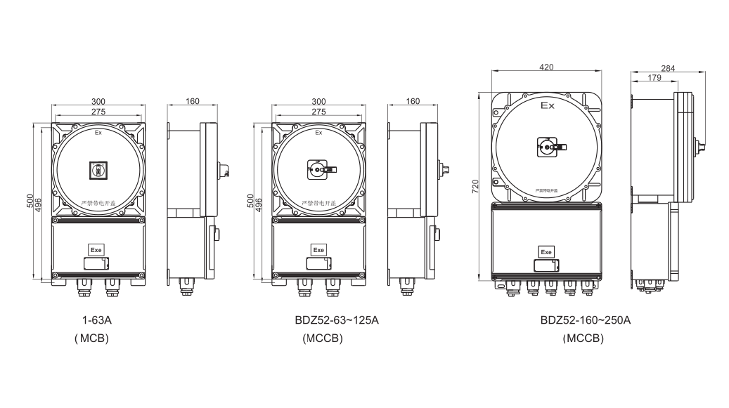 BDZ52 Explosion Proof Circuit Breaker