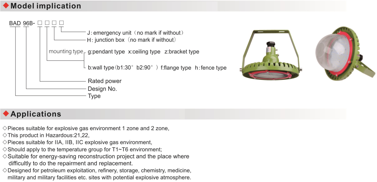 BAD96-B Explosion Proof Energy-Efficient