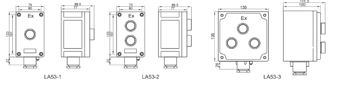 LA53 Explosion Proof Control Button